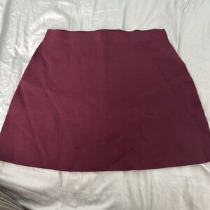 Zara Burgundy Women's mini Skirt